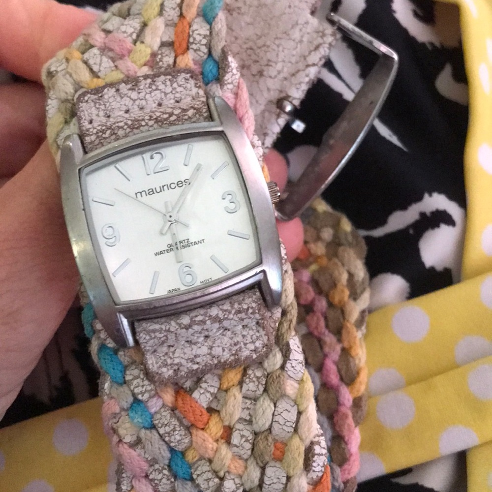 Maurice’s braided leather watch